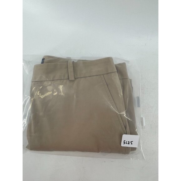 Talbots Petites Women's Flat Front Chino Khaki Crop Pants Back Leg Seam Size 2P - Picture 14 of 14